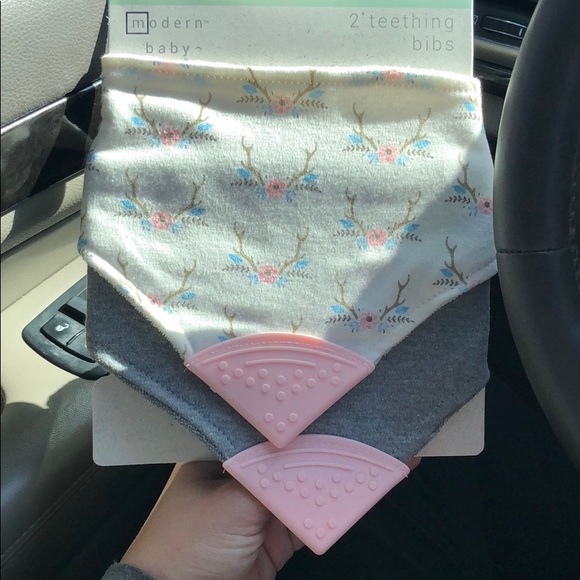 modern baby teething bibs
